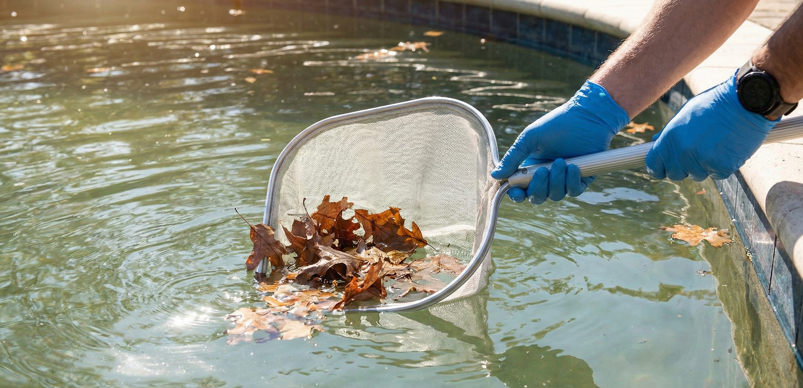 Screen enclosed pool cage at a Central Florida home
